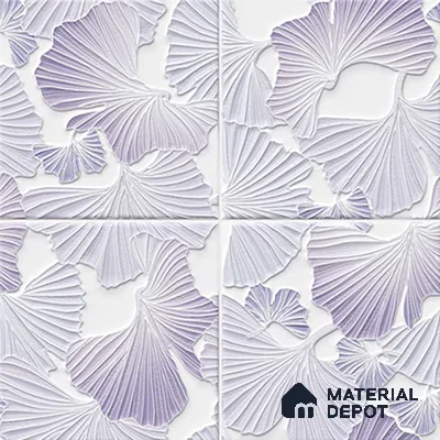 Floral Wall Tile TL 07244 D Florina 4003 Granula 1 ft x 1 ft Ceramic Matte Finish - 9 mm  | 2 mm Spacer is Mandatory | Please Expect a Slight Variation of Pattern (Sample)